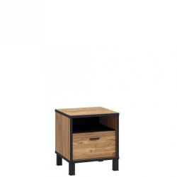 Szafka nocna Hayato Meble Forte czarny/świerk alpejski
