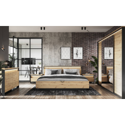 Stolik nocny z oświetleniem Quant QS-03 Lenart Kolekcja Quant