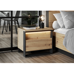 Stolik nocny z oświetleniem Quant QS-03 Lenart Kolekcja Quant