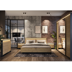 Stolik nocny z oświetleniem Quant QS-03 Lenart Kolekcja Quant