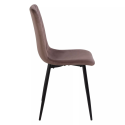 Krzesło tapicerowane Daren Velvet Bluvel 38 cappuccino