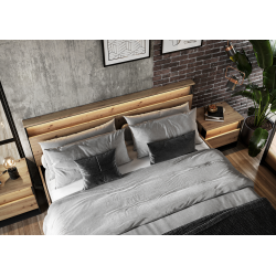 Łóżko z oświetleniem Quant QS-02 (180) Lenart