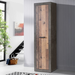 Wąska szafa 50 cm ZUMBA old wood vintage | Meble Forte