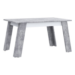 Stół rozkładany Zumba ZMBT423 140×90 cm | biały/beton