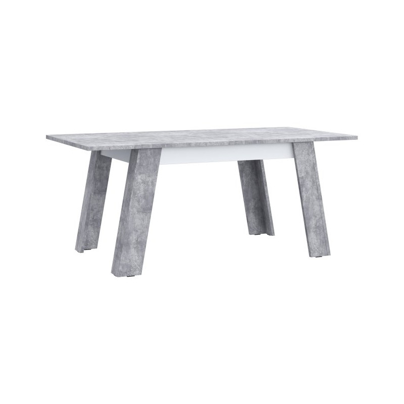 Stół rozkładany Zumba ZMBT423 140×90 cm | biały/beton