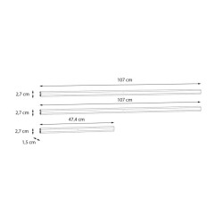 Zestaw drążków z oświetleniem LED Sophistispace  FORTE