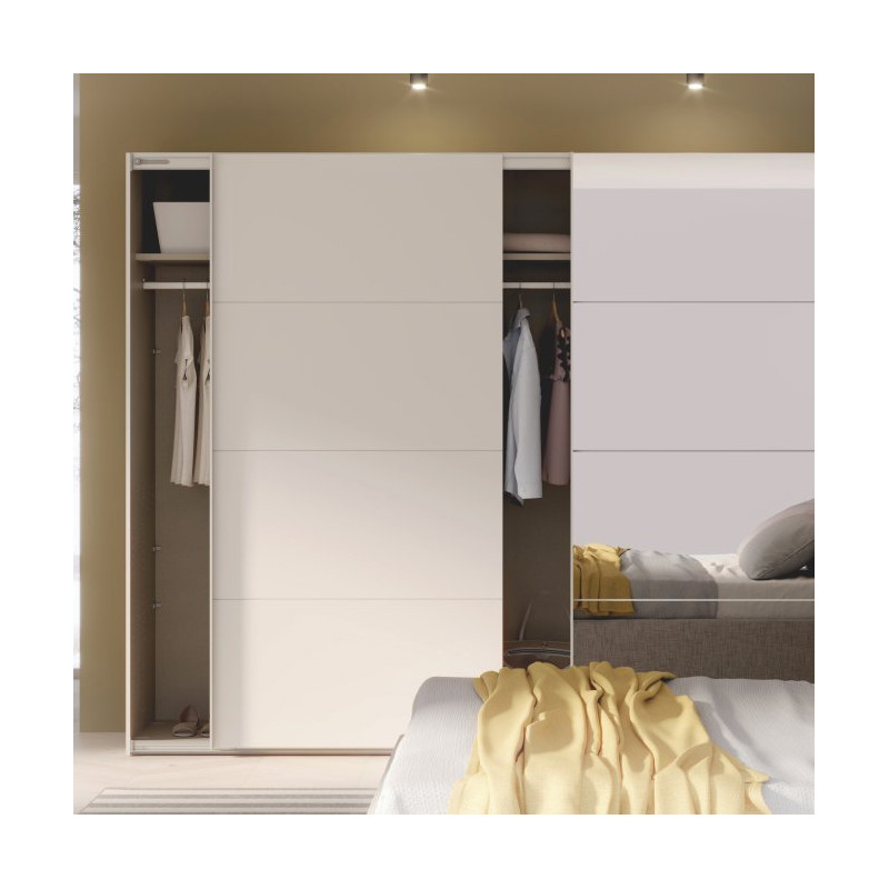 Biała szafa przesuwna z lustrem 300 cm | kolekcja Sophistispace