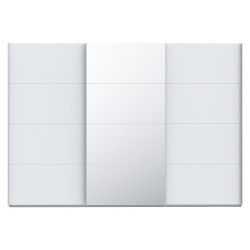 Biała szafa przesuwna z lustrem 300 cm | kolekcja Sophistispace