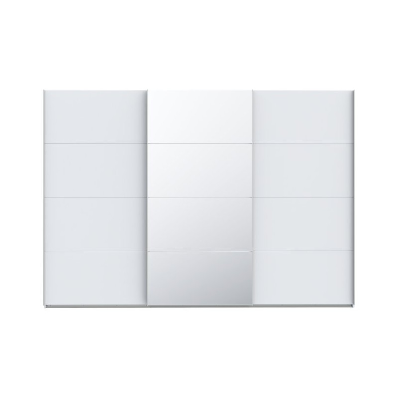 Biała szafa przesuwna z lustrem 300 cm | kolekcja Sophistispace