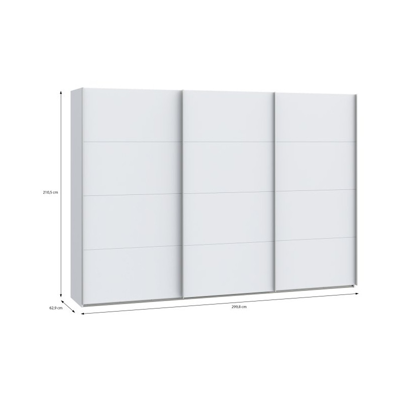 Szafa przesuwna Sophistispace SSQS23411 300 cm do garderoby
