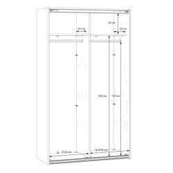 Szafa przesuwna Sophistispace 120 cm do małych wnętrz