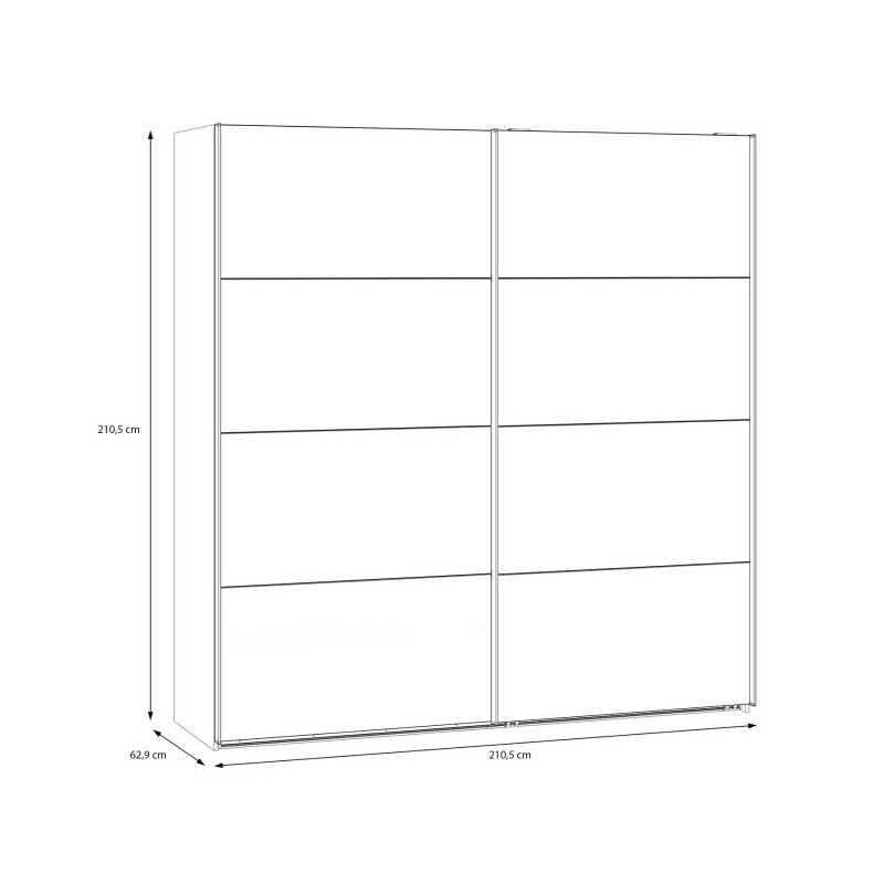 Szafa przesuwna 200 cm Sophistispace SSQS82411