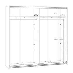 Szafa przesuwna 220 cm Sophistispace SSQS92411