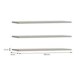 Sophistispace SSQD11 – zestaw 3 półek do szafy