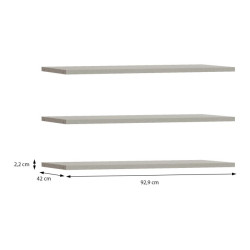 Sophistispace SSQD91 – zestaw 3 półek do szafy