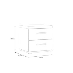 Mała szafka nocna 40 cm Winnie WNK08 do sypialni