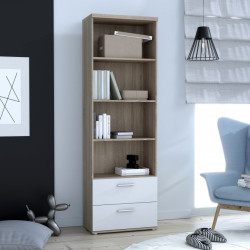 Wąski regał półotwarty Winnie do przechowywania i ekspozycji