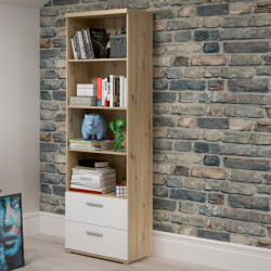 Wąski regał półotwarty Winnie do przechowywania i ekspozycji