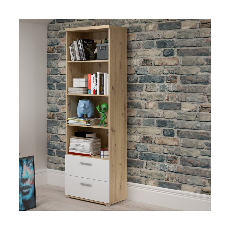 Wąski regał półotwarty Winnie do przechowywania i ekspozycji