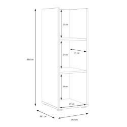 Niski regał Winnie WNR43 30 cm do małych przestrzeni