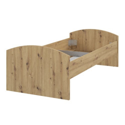 Łóżko młodzieżowe Winnie 90×200 cm | dąb artisan/biały