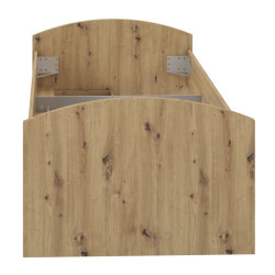 Łóżko młodzieżowe Winnie 90×200 cm | dąb artisan/biały