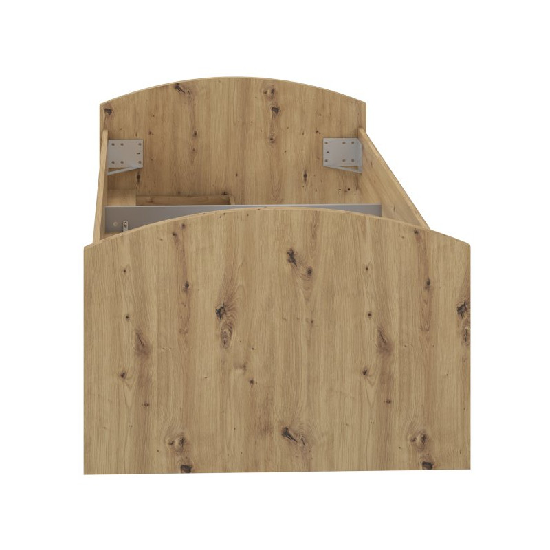 Łóżko młodzieżowe Winnie 90×200 cm | dąb artisan/biały