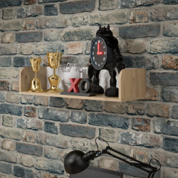 Półka wisząca 80 cm Winnie EMLB08 – dąb artisan/biały