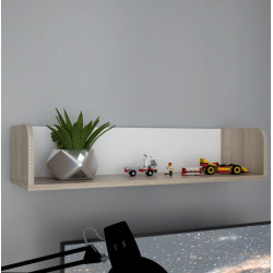 Półka wisząca 80 cm Winnie EMLB08 – dąb sonoma/biały