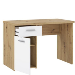 Biurko Winnie WNB935 140x80 cm – biały/dąb artisan