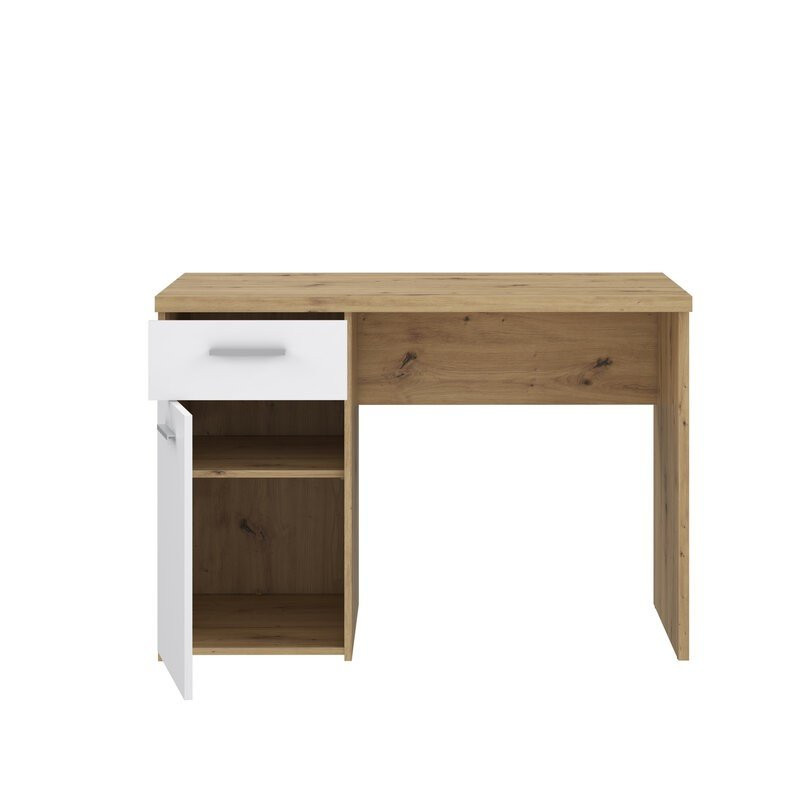 Biurko Winnie WNB935 140x80 cm – biały/dąb artisan