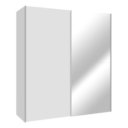 Biała szafa przesuwna z lustrem 170 cm | kolekcja Kaikais
