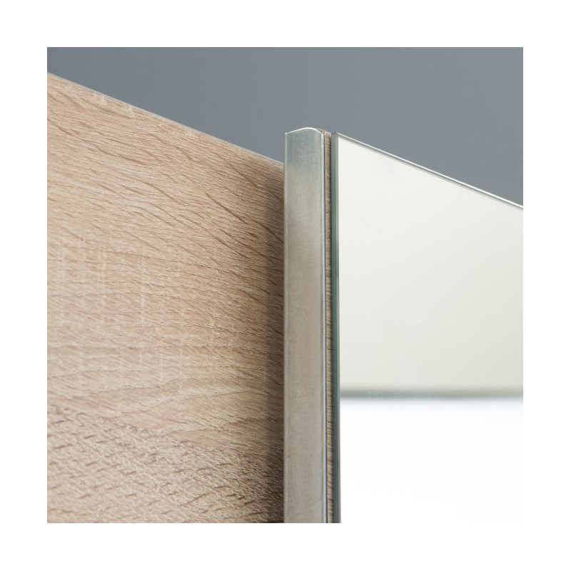 Szafa przesuwna z lustrem 170 cm dąb sonoma | kolekcja Kaikais
