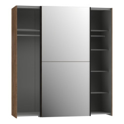 Szafa przesuwna z lustrem 170 cm dąb szlachetny | kolekcja Kaikais