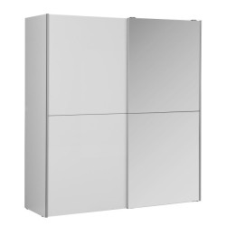 Biała szafa przesuwna z lustrem 170 cm | kolekcja Kaikais