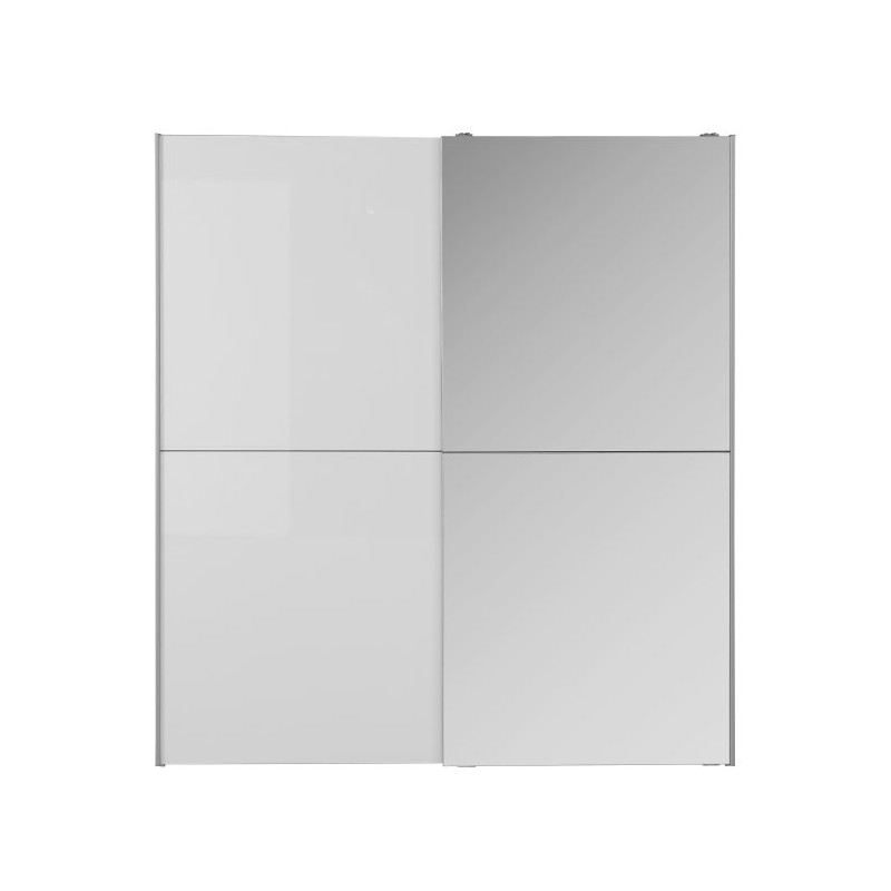 Biała szafa przesuwna z lustrem 170 cm | kolekcja Kaikais