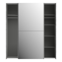 Szafa przesuwna z lustrem 170 cm beton | kolekcja Kaikais