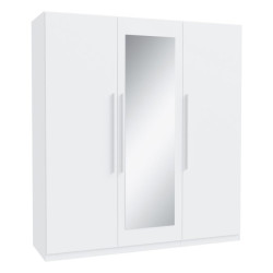 Biała szafa z lustrem Helen HLNS931 180 cm do sypialni