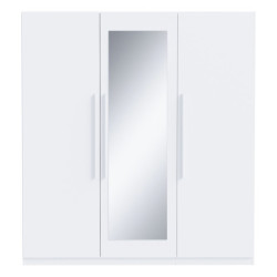 Biała szafa z lustrem Helen HLNS931 180 cm do sypialni