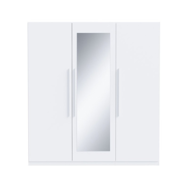 Biała szafa z lustrem Helen HLNS931 180 cm do sypialni