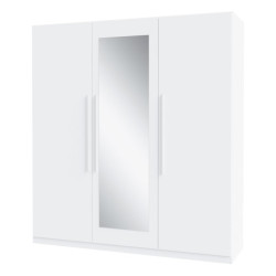 Biała szafa z lustrem Helen HLNS931 180 cm do sypialni