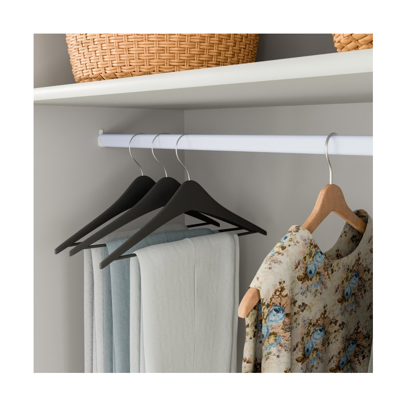 Szafa z lustrem Helen 180 cm do sypialni - biały/dąb sonoma