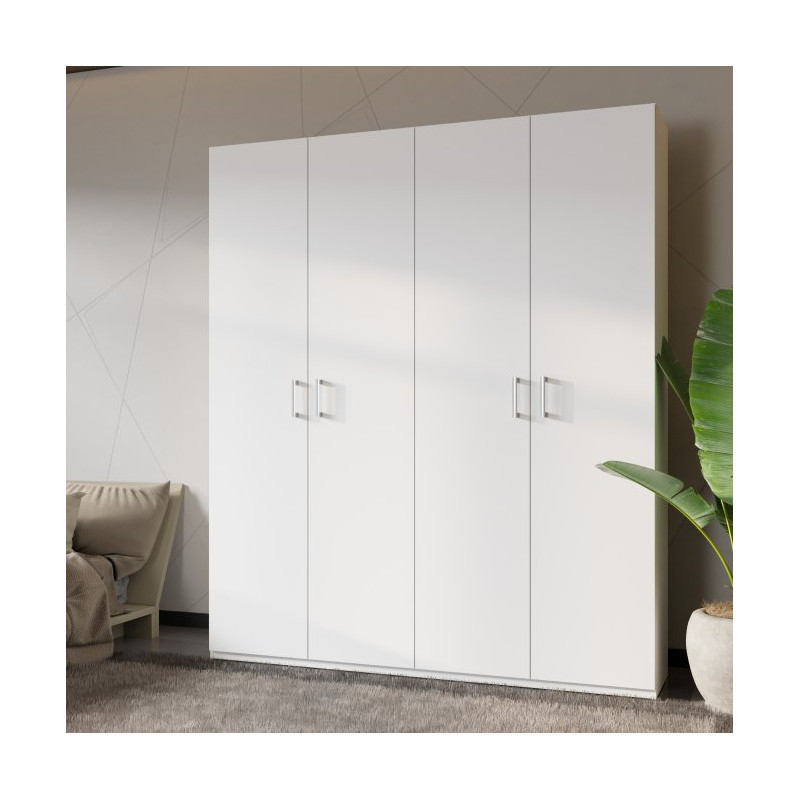 Szafa otwierana Home Nook 180 cm – biała elegancja do sypialni