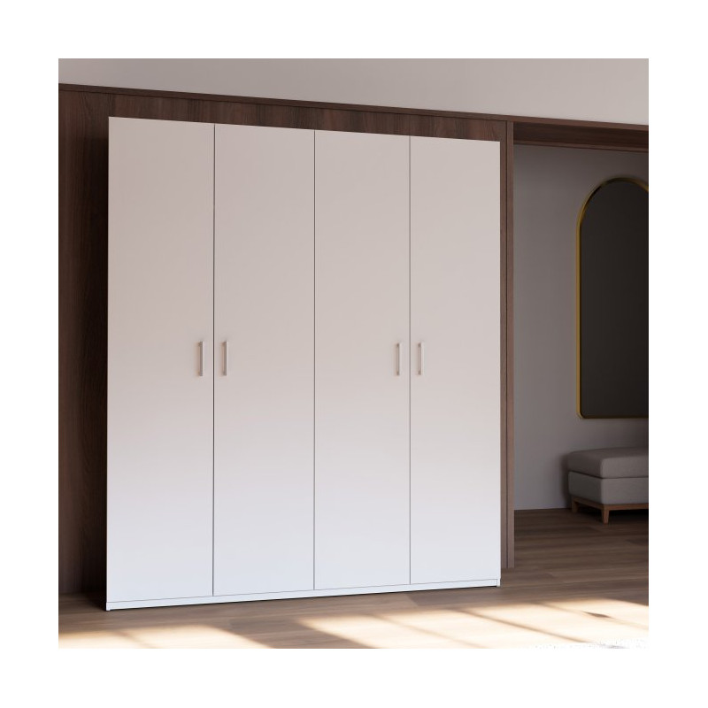 Szafa otwierana Home Nook 180 cm – biała elegancja do sypialni