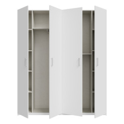 Szafa otwierana Home Nook 180 cm – biała elegancja do sypialni