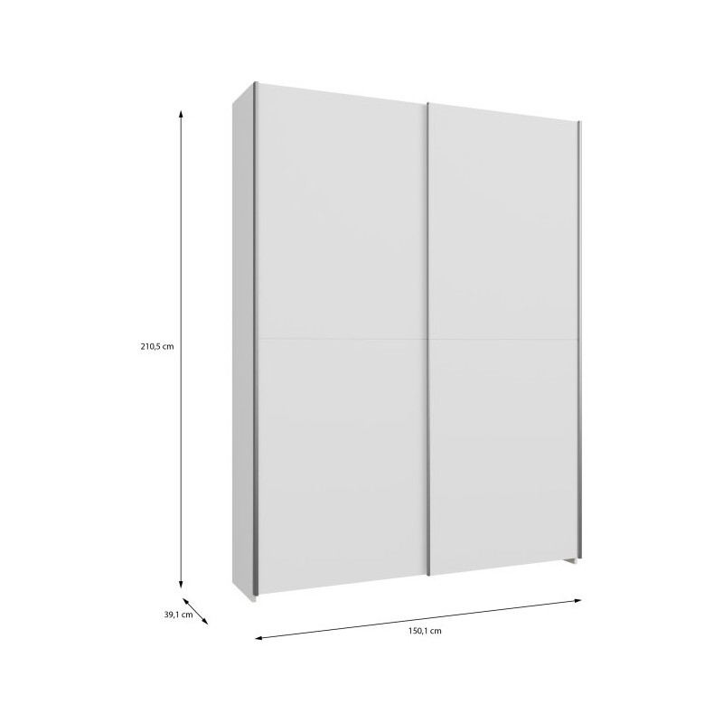 Szafa przesuwna Home Nook 150 cm do wnętrz kompaktowych