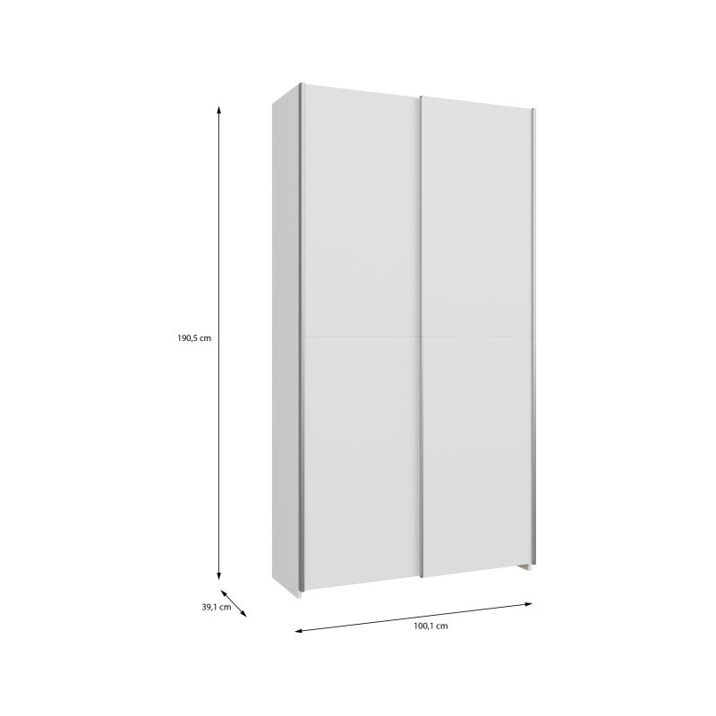 Szafa przesuwna Home Nook 100 cm do wnętrz kompaktowych