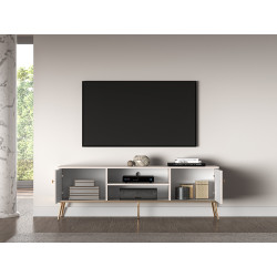 Szafka RTV Selgin kaszmir/złote nóżki ML Meble