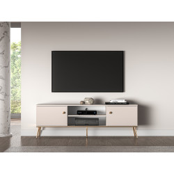 Szafka RTV Selgin kaszmir/złote nóżki ML Meble