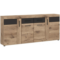 Komoda Grano GRNK03 Meble Wójcik Kolekcja Grano dąb viking/szary